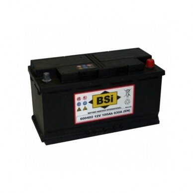 Akumuliatorius BSI 100 Ah 830 A EN 12V