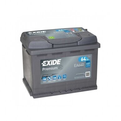 Akumuliatorius EXIDE 64 Ah 640 A EN 12V