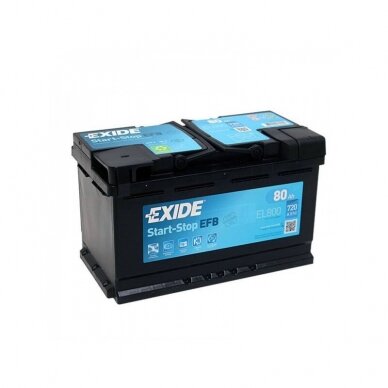 Akumuliatorius EXIDE 80 Ah 800 A EN 12V