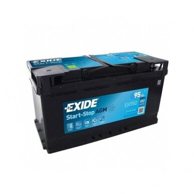 Akumuliatorius EXIDE 95 Ah 850 A EN 12V AGM