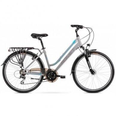 Dviratis Romet Gazela 26" 2 light grey-blue-17(M)