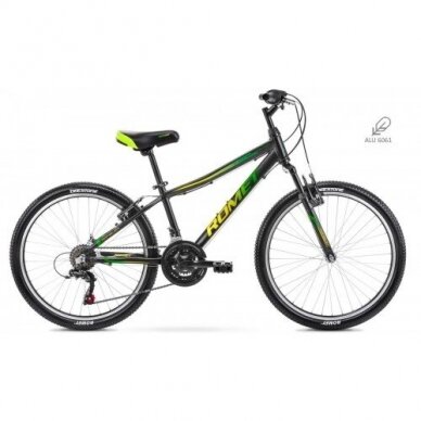 Dviratis Romet Rambler 24" Alu black-green