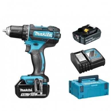 Makita DDF482RTJ gręžtuvas - suktuvas 2x5 Ah