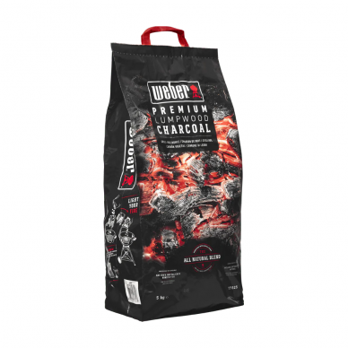 Medžio anglys WEBER Premium, 5 kg